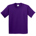 Purple - Front - Gildan Childrens Unisex Soft Style T-Shirt (Pack Of 2)