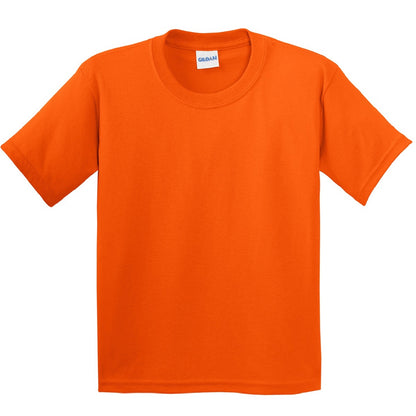 Orange - Front - Gildan Childrens Unisex Soft Style T-Shirt (Pack Of 2)