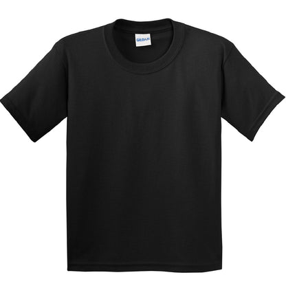 Black - Front - Gildan Childrens Unisex Soft Style T-Shirt (Pack Of 2)