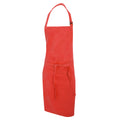 Red - Front - Dennys Multicoloured Bib Apron 28x36ins (Pack of 2)