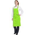 Lime - Back - Dennys Multicoloured Bib Apron 28x36ins (Pack of 2)