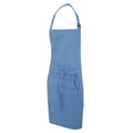 Mid Blue - Front - Dennys Multicoloured Bib Apron 28x36ins (Pack of 2)
