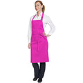 Hot Pink - Back - Dennys Multicoloured Bib Apron 28x36ins (Pack of 2)