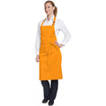 Orange - Back - Dennys Multicoloured Bib Apron 28x36ins (Pack of 2)