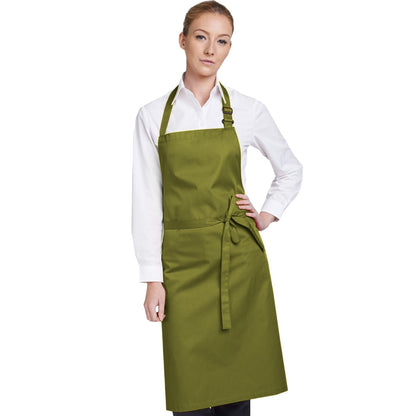 Olive - Back - Dennys Multicoloured Bib Apron 28x36ins (Pack of 2)