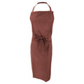 Burgundy - Front - Jassz Bistro Unisex Bib Apron With Pocket - Barwear (Pack of 2)