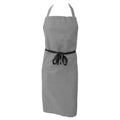 Griffin Grey - Front - Dennys Unisex Adults Bib Workwear Apron (Pack of 2)