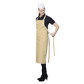 Natural - Back - Jassz Bistro Bib Apron - Hospitality & Catering (Pack of 2)