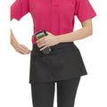 Black - Back - Dennys Unisex Money Pocket Workwear Apron (Pack of 2)