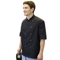 Black - Back - Dennys AFD Mens Chefs Jacket - Chefswear (Pack of 2)