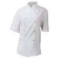 White - Front - Dennys AFD Mens Chefs Jacket - Chefswear (Pack of 2)
