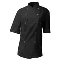 Black - Front - Dennys AFD Mens Chefs Jacket - Chefswear (Pack of 2)