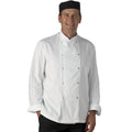 White - Back - Dennys Mens Long Sleeve Chefs Jacket - Chefswear (Pack of 2)