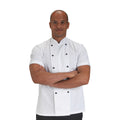 White - Back - Dennys AFD Adults Unisex Thermocool Chefs Jacket (Pack of 2)