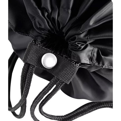 Black - Side - Quadra Premium Gymsac Over Shoulder Bag - 14 Litres (Pack of 2)