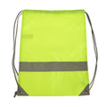 Hi-Vis Yellow - Front - Shugon Stafford Plain Drawstring Tote Bag - 13 Litres (Pack of 2)