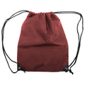 Burgundy - Front - Shugon Stafford Plain Drawstring Tote Bag - 13 Litres (Pack of 2)