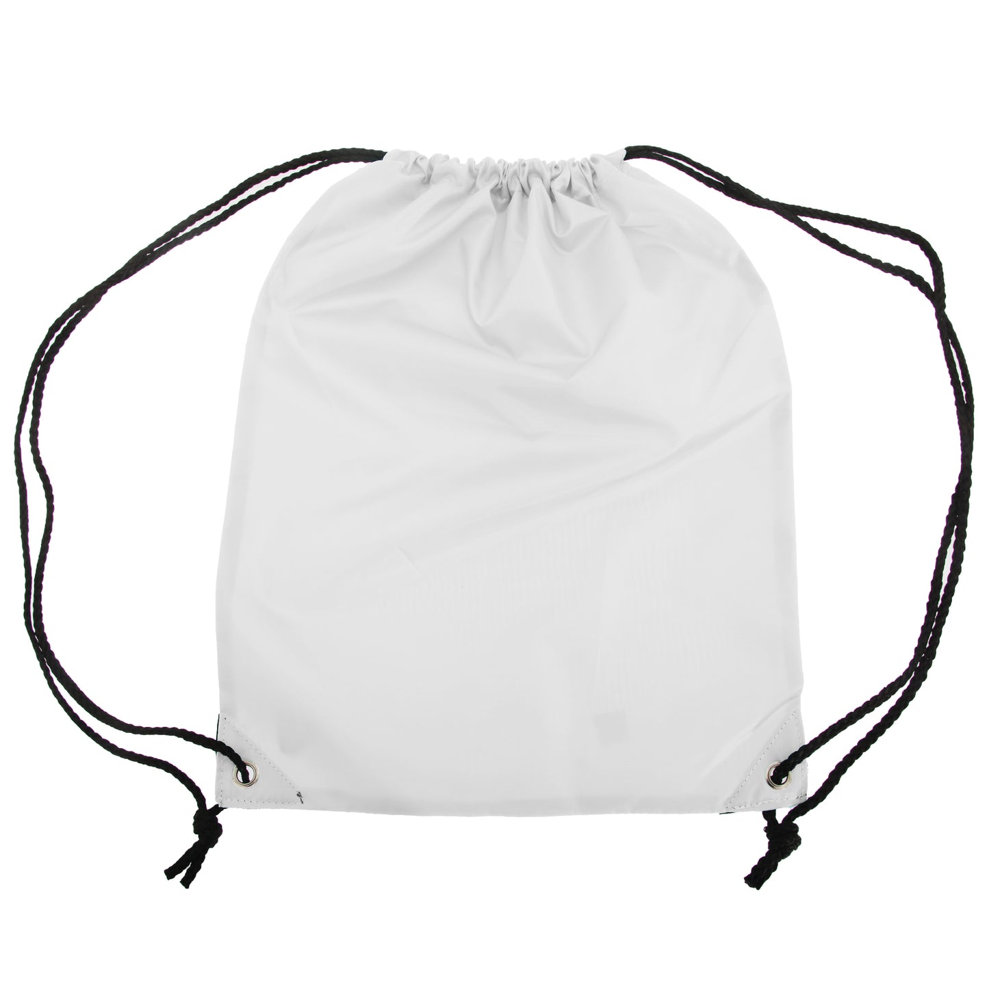 White - Front - Shugon Stafford Plain Drawstring Tote Bag - 13 Litres (Pack of 2)