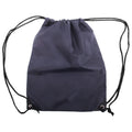 Navy Blue - Front - Shugon Stafford Plain Drawstring Tote Bag - 13 Litres (Pack of 2)