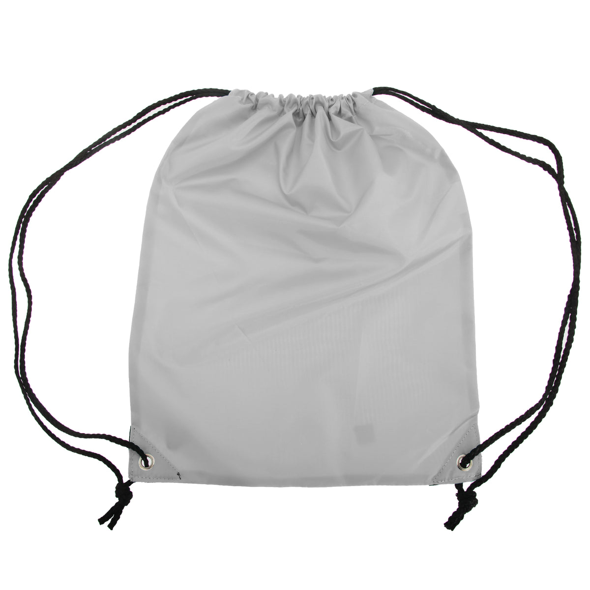 Silver Grey - Front - Shugon Stafford Plain Drawstring Tote Bag - 13 Litres (Pack of 2)