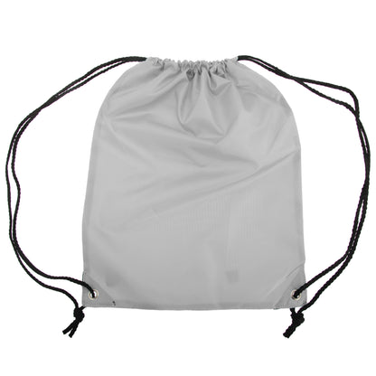 Silver Grey - Front - Shugon Stafford Plain Drawstring Tote Bag - 13 Litres (Pack of 2)