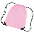 Classic Pink - Front - Bagbase Premium Gymsac Water Resistant Bag (11 Litres) (Pack Of 2)