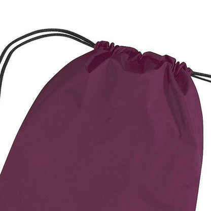 Burgundy - Back - Bagbase Premium Gymsac Water Resistant Bag (11 Litres) (Pack Of 2)