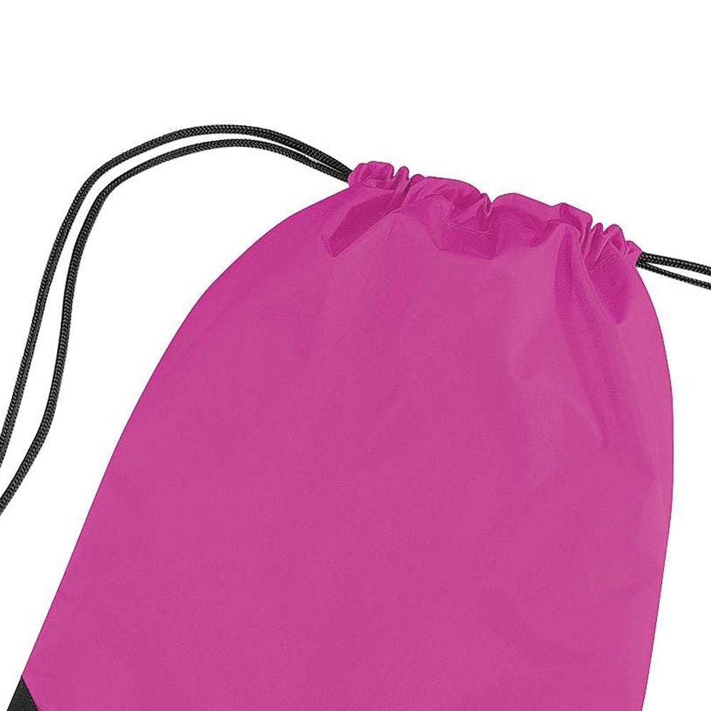 Classic Pink - Back - Bagbase Premium Gymsac Water Resistant Bag (11 Litres) (Pack Of 2)