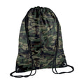 Jungle Camo - Front - Bagbase Premium Gymsac Water Resistant Bag (11 Litres) (Pack Of 2)