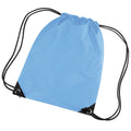 Sky Blue - Front - Bagbase Premium Gymsac Water Resistant Bag (11 Litres) (Pack Of 2)