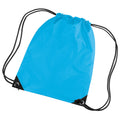 Surf Blue - Front - Bagbase Premium Gymsac Water Resistant Bag (11 Litres) (Pack Of 2)