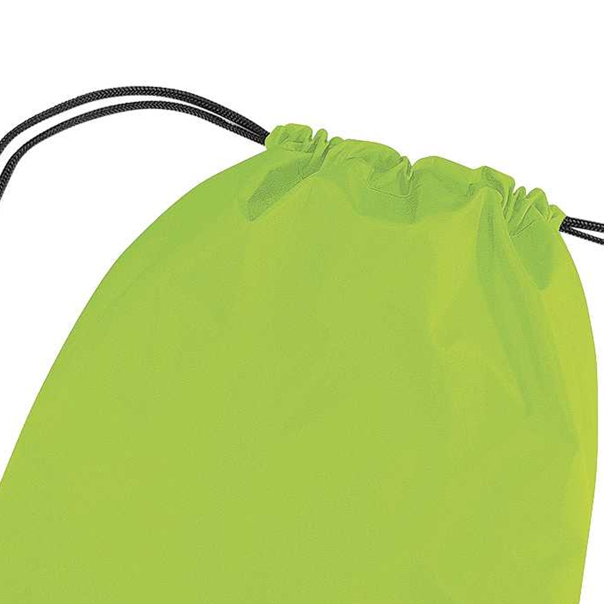 Lime - Back - Bagbase Premium Gymsac Water Resistant Bag (11 Litres) (Pack Of 2)