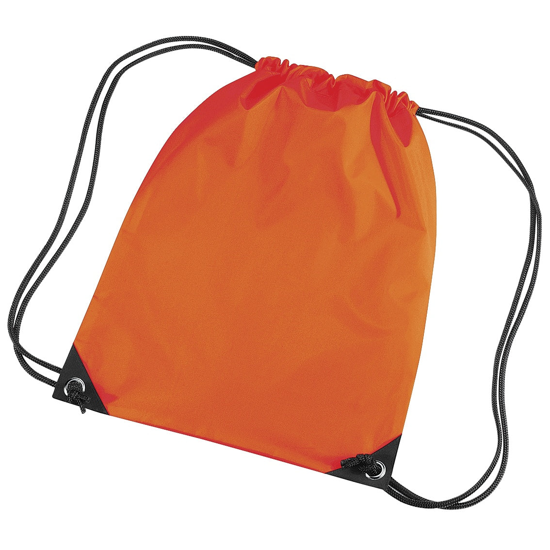 Orange - Front - Bagbase Premium Gymsac Water Resistant Bag (11 Litres) (Pack Of 2)