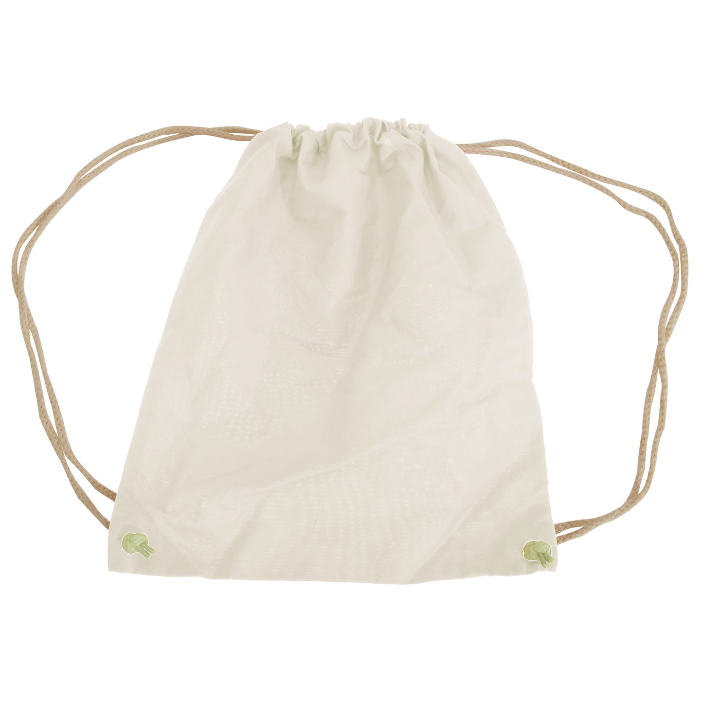 Natural - Front - Westford Mill Cotton Gymsac Bag - 12 Litres (Pack of 2)
