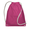 Magenta - Front - Jassz Bags Drawstring Backpack (Pack Of 2)