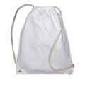 White - Front - Jassz Bags Drawstring Backpack (Pack Of 2)