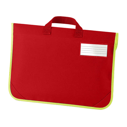 Classic Red - Back - Quadra Enhanced-Vis Book Bag - 4 Litres (Pack of 2)