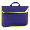 Purple - Front - Quadra Enhanced-Vis Book Bag - 4 Litres (Pack of 2)