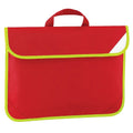 Classic Red - Front - Quadra Enhanced-Vis Book Bag - 4 Litres (Pack of 2)