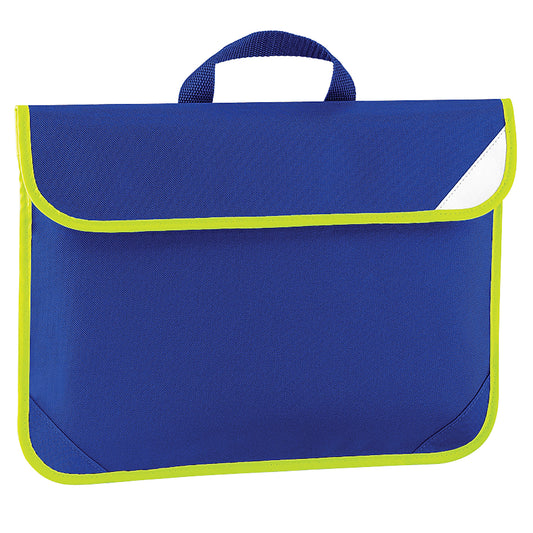 Bright Royal - Front - Quadra Enhanced-Vis Book Bag - 4 Litres (Pack of 2)