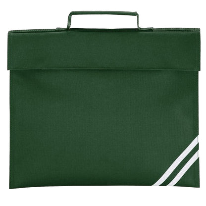 Bottle Green - Front - Quadra Classic Book Bag - 5 Litres (Pack of 2)