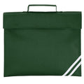 Bottle Green - Front - Quadra Classic Book Bag - 5 Litres (Pack of 2)