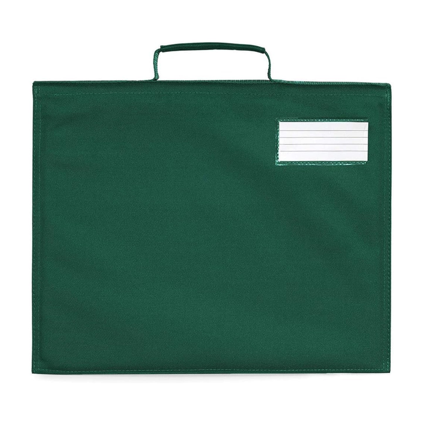 Bottle Green - Back - Quadra Classic Book Bag - 5 Litres (Pack of 2)