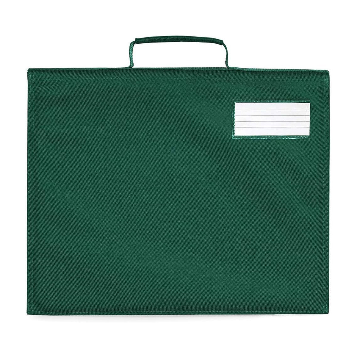 Bottle Green - Back - Quadra Classic Book Bag - 5 Litres (Pack of 2)