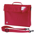 Bright Red - Front - Quadra Junior Book Bag With Strap (Pack of 2)