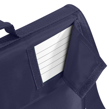 French Navy - Back - Quadra Junior Book Bag With Strap (Pack of 2)