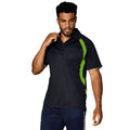 Black-Flourescent Lime - Side - Gamegear® Mens Cooltex® Riviera Polo Shirt - Mens Sportswear