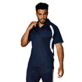 Navy-White - Back - Gamegear® Mens Cooltex® Riviera Polo Shirt - Mens Sportswear