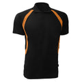 Black-Orange - Front - Gamegear® Mens Cooltex® Riviera Polo Shirt - Mens Sportswear