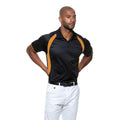 Black-Orange - Back - Gamegear® Mens Cooltex® Riviera Polo Shirt - Mens Sportswear
